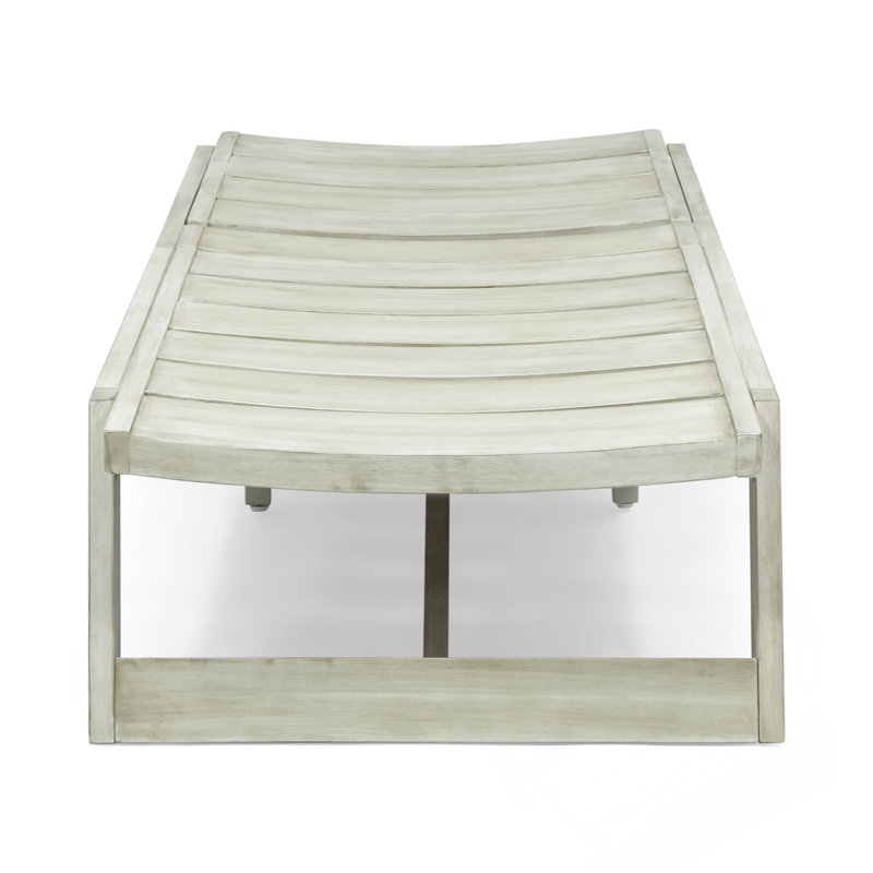 Acacia Wood Chaise Lounge Set With Adjustable Seating