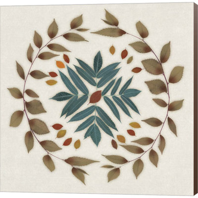 Motif de feuille IV - impression sur toile tendue