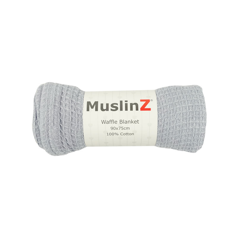 Cotton Receiving Blanket, Grey