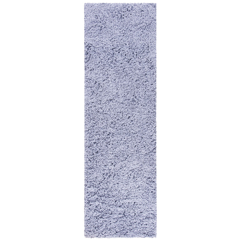 Tapis lilas touffeté à la main Assar, Tapis de couloir 2 pi 3 po x 8 pi