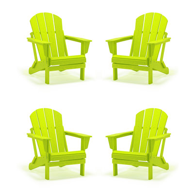Chaise Adirondack pliante en plastique Lutie