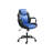 Gaming Office Chair With Comfortable Padded Seat, Black And Blue Faux Leather, Five - Wheels, And Adjustable Height For Work Modern In Color,