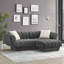 87.9Cm Wide Velvet Square Footstool Ottoman-2031550983