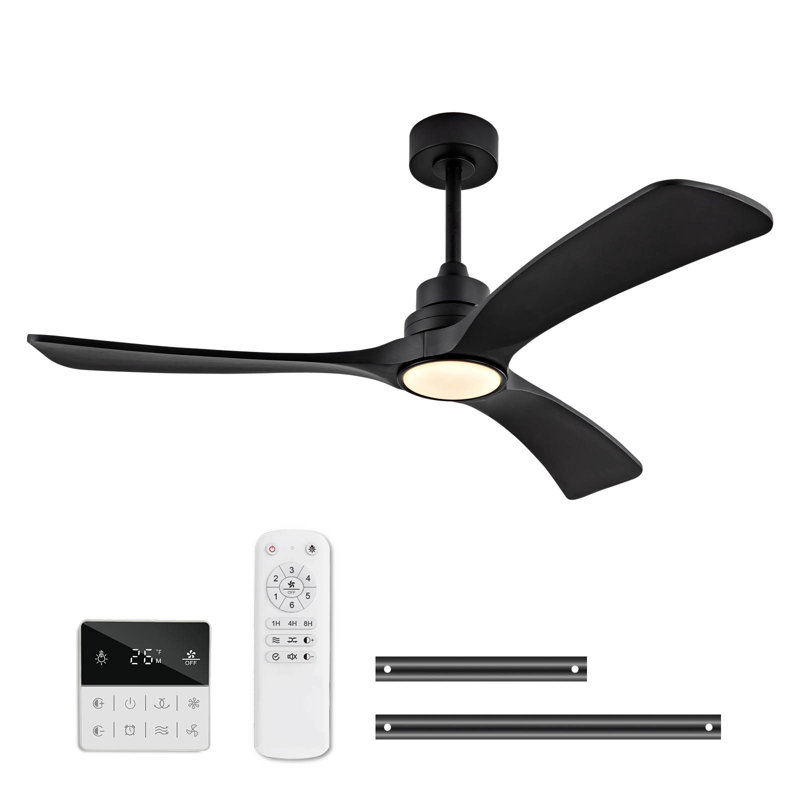 Ventilateurs de plafond avec lumières, Noir, Noir
