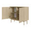 Two-Door Oiled Oak Chest of Drawers