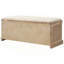 Banc de rangement rustique avec 3 paniers en rotin classiques amovibles, banc d'entrée avec coussin amovible (blanc délavé)-166584920