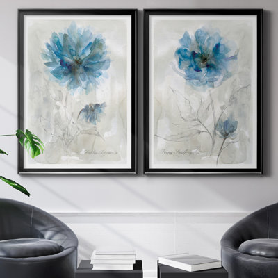 Blue Dahlia - ensemble de 2 reproductions d'art