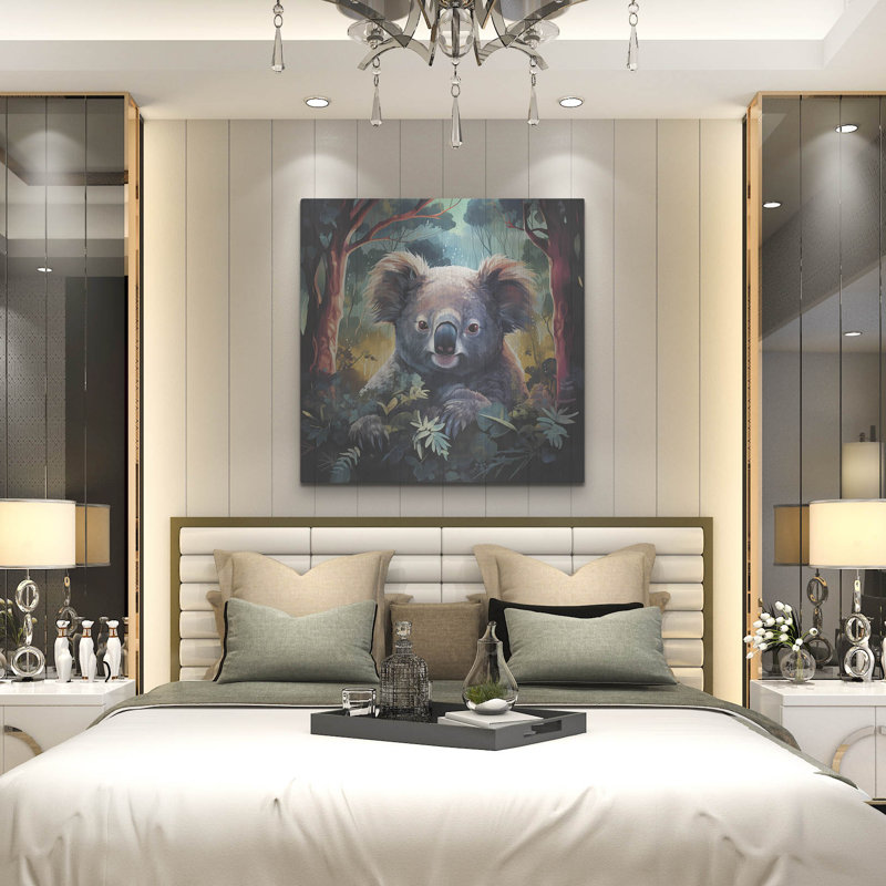 Art mural en métal «Koala» par r3darch0n, H 36 po x l 36 po