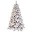Arbre de Noël enneigé pré-éclairé-1073830567