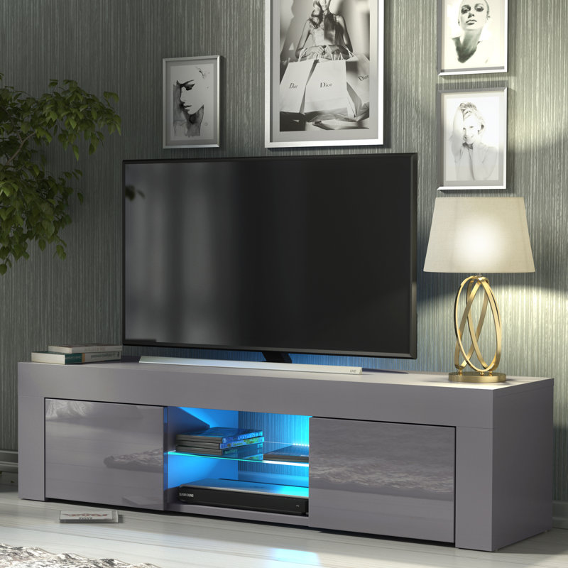 Camon Unfinished TV Stand for TVs up to 48", Grey