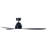 Whitehaven 56" Smart WiFi Indoor/Outdoor DC Ceiling Fan with Remote, Damp Rated, Black Modern Ceiling Fan-69556331-67499160