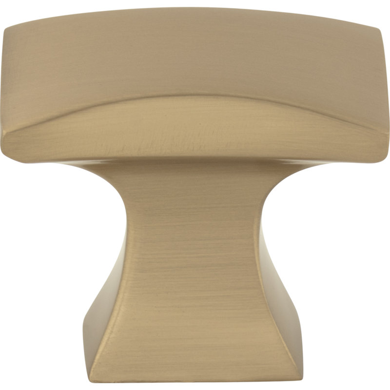 Philip Rectangular Knob, Satin Bronze