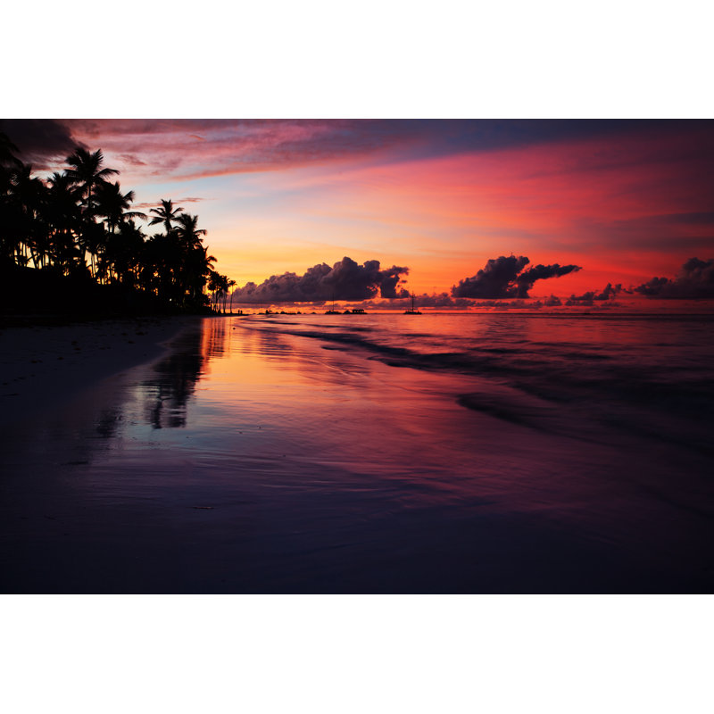Beautiful Sunset Scene by Danilovi - Wrapped Canvas Print