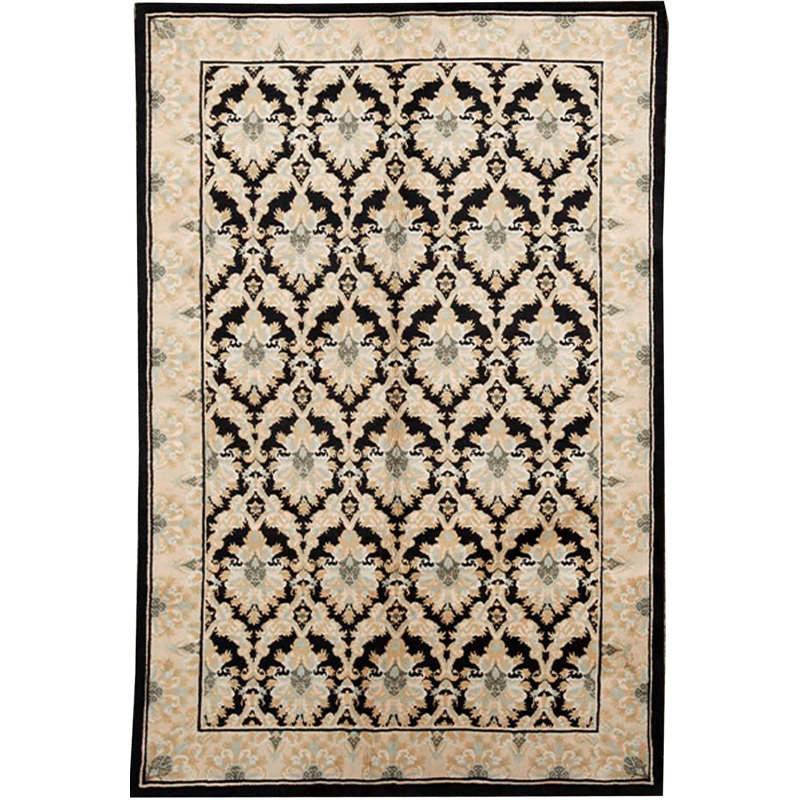 Hand-Knotted High-Quality Gray Area Rug