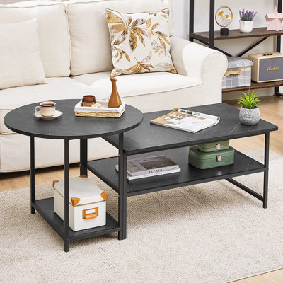 Areefa 4 Legs 2 Nesting Tables with Storage by Wrought Studio
