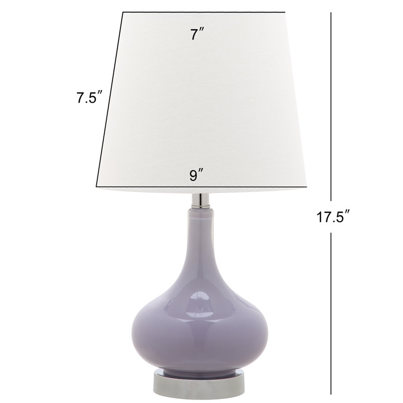 Mikac Glass Table Lamp, Purple