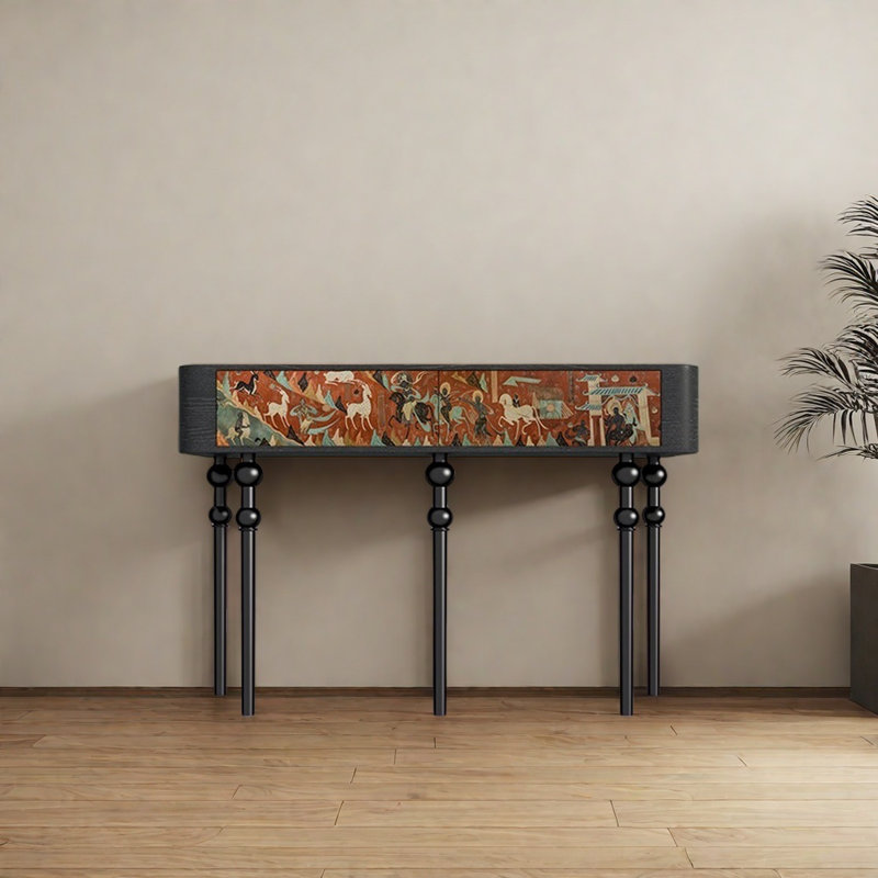 Console Retro Minimalist Elegant Art, Noir, noir, noir, noir
