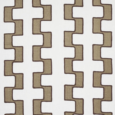 Dixon Embroidered Print Linen Fabric