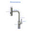 Évier de cuisine encastré 33 po avec robinet coulissant et distributeur de savon - 33 po x 22 po x 10 po à cuve simple en acier inoxydable de calibre 16