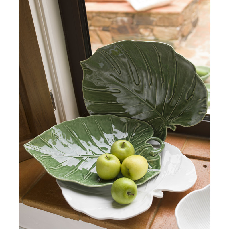 Leaves Earthenware Platter