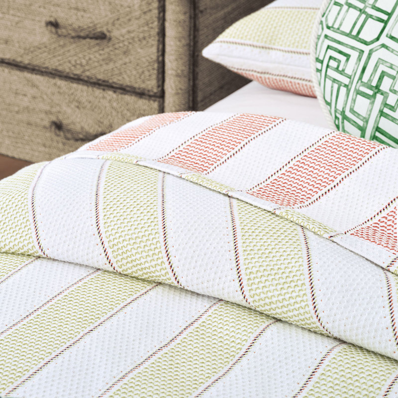 Varenna Striped Coverlet, Queen Coverlet