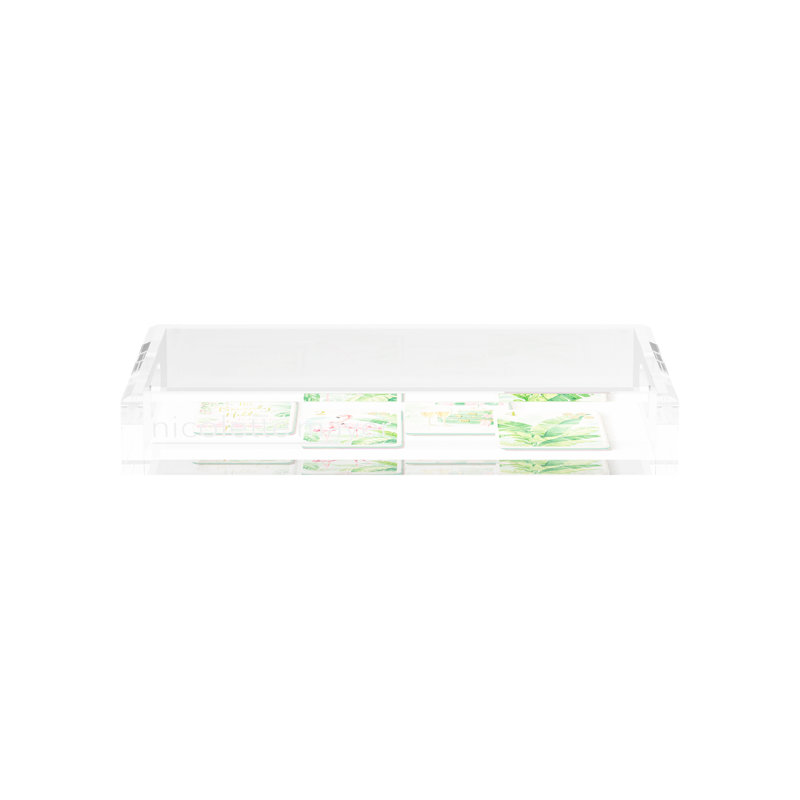 Mahjong Acrylic Decorative Tray, 12.5"W x 7.75"D x 2"H