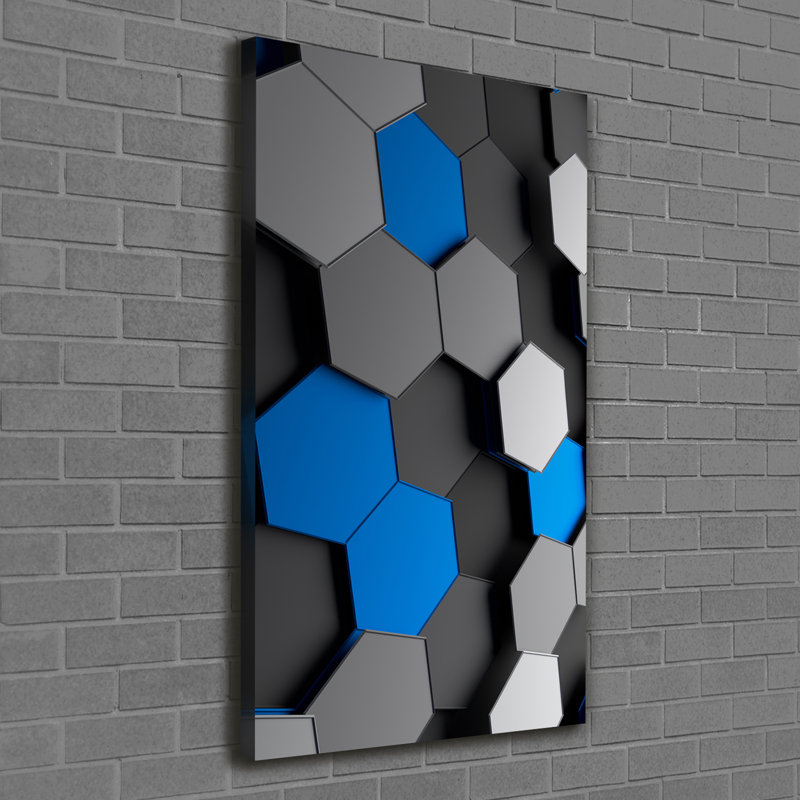 3D Abstraction - Wrapped Canvas Print, 120cm H x 60cm W