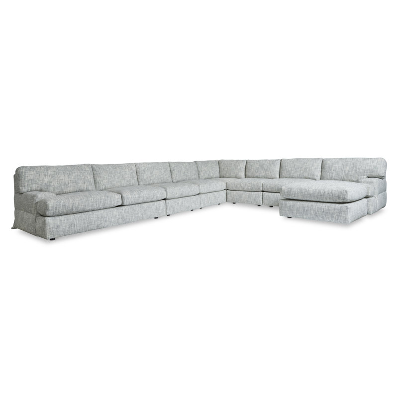 Bernhardt Serena 7 - Piece Upholstered Sectional, 30.5" H x 175" W x 143" D, Right Hand Facing