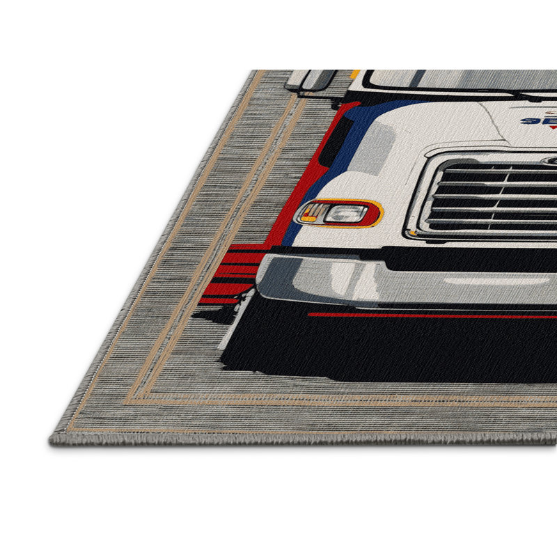 Tapis gris lavable à la machine