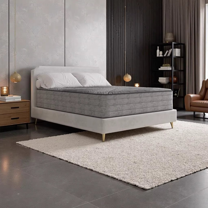 14" Pure Ice Lux Firm Quilted Twin Mattress - Cooling Copper-Infused Memory Foam & Encased Coils for Restful Sleep, Twin
