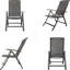 Chaises longues pliantes en aluminium avec dossier réglable Meladee