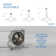 Jolux 6" Adjustable LED Retrofit Recessed Lighting Kit for Easy Remodel Installation