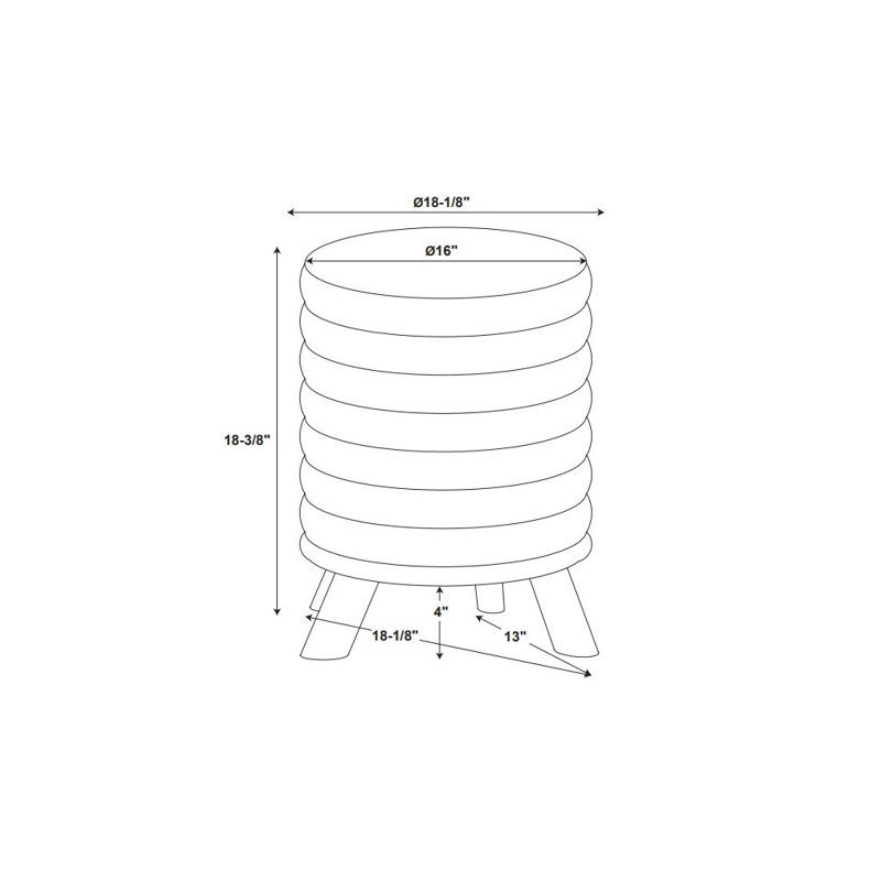 Tabouret Annonciato, gris