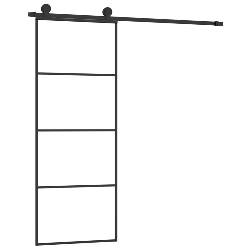 Amberann Glass Sliding Door, 205cm H x 76cm W