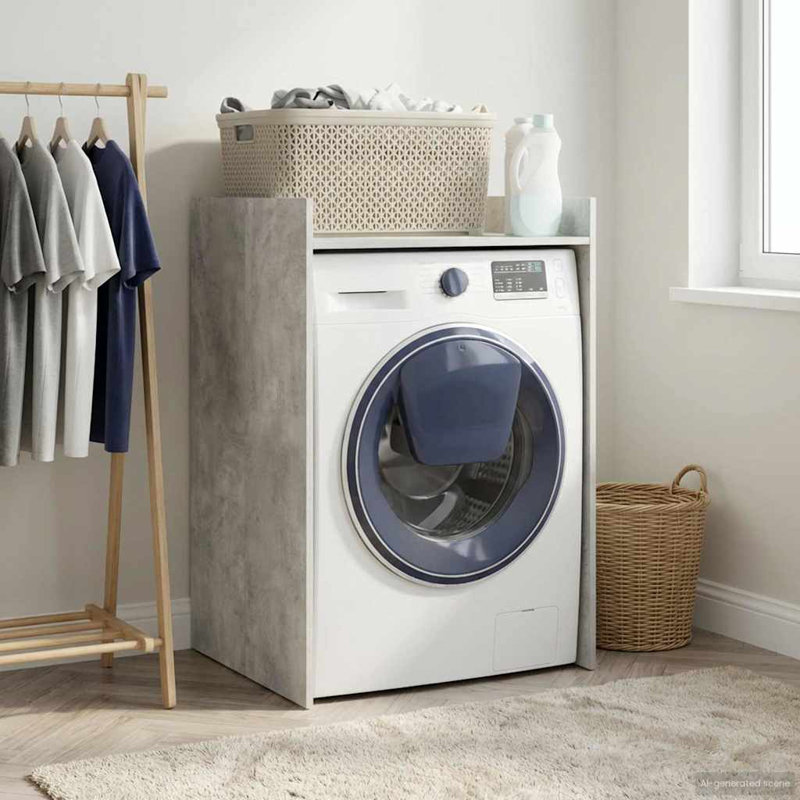 Freestanding Bathroom Cabinet, Concrete