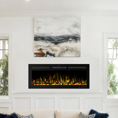 Metro Lane Black Electric Fireplace