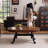 Solid wood retro-style sofa