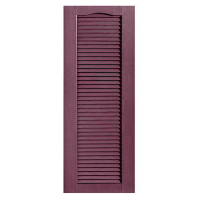 Cathedral Top Full-style Open Louvre Shutters Pair