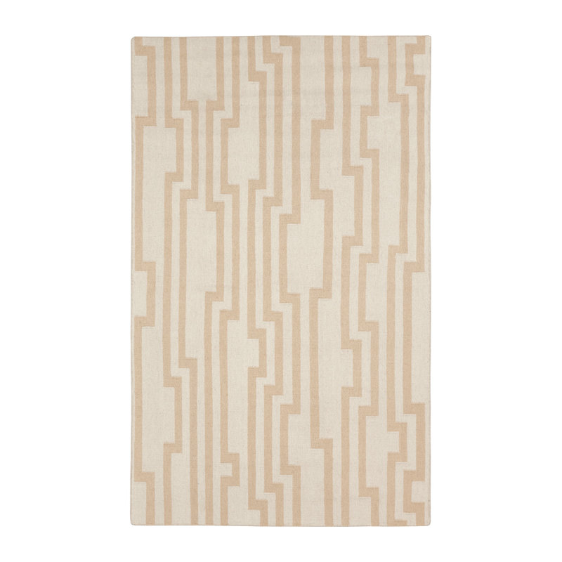 Tapis gris en laine tissé à la main Buckardy, Rectangle 8 pi x 11 pi