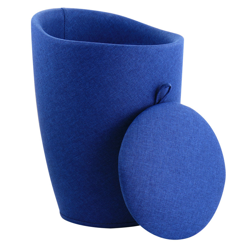 Chaise 1 pièce en denim bleu Orren Ellis