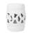 17"H White Classic Ceramic Stool Fretwork Outdoor Garden Accent Stool