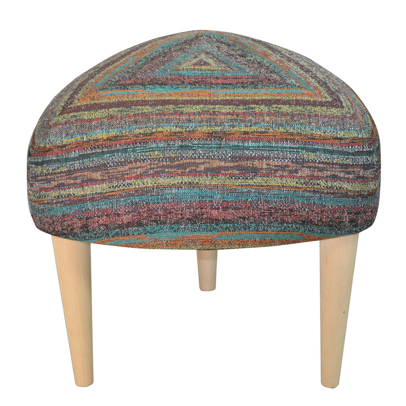 Solid + Manufactured Wood Accent Stool