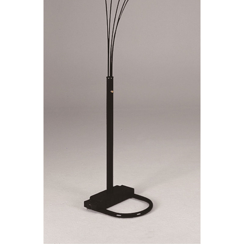 Lampe sur pied ajustable à finition noire, 82", Noir