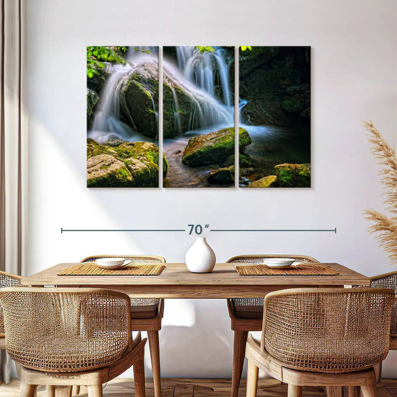 Alvord Rocks Under The Waterfall, 36" H x 57" W