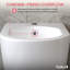 Bidet allongé au sol avec robinet inclus, nettoyage manuel d'hygiène pour la salle de bain