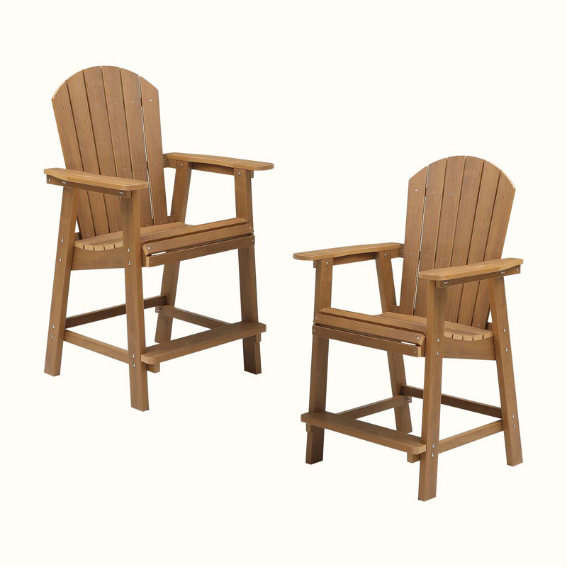 Chaise de salle à manger d'extérieur Falkville, Teck