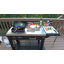Station de cuisson pour wok au propane 50 000 BTU avec wok en acier au carbone, table de préparation, rangement et régulateur CSA