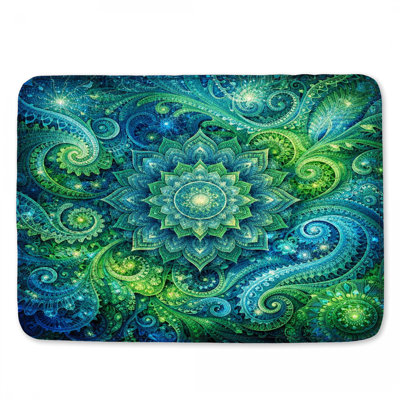 Intricate Mandala Paisley Bath Mat