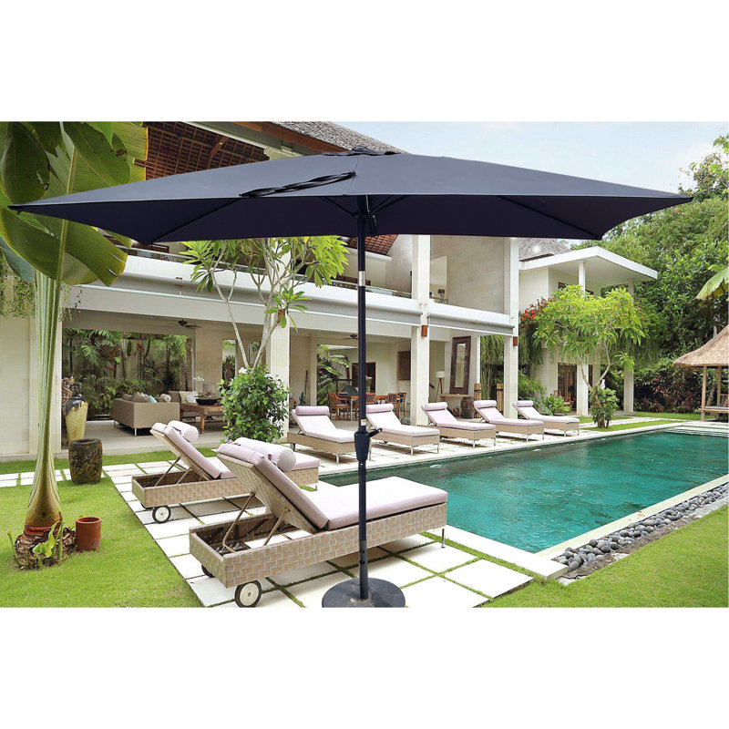 Parasol de terrasse 9X6ft, Anthracite