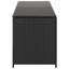 vidaXL Storage Chest Black Poly Rattan, Powder-Coated Steel Large-85263296-129393290